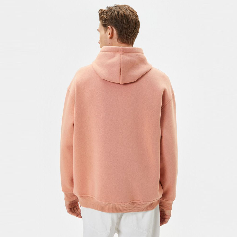 Oversize Hooded Sweatshirt With Stitching Detail Long Sleeve - Image 4